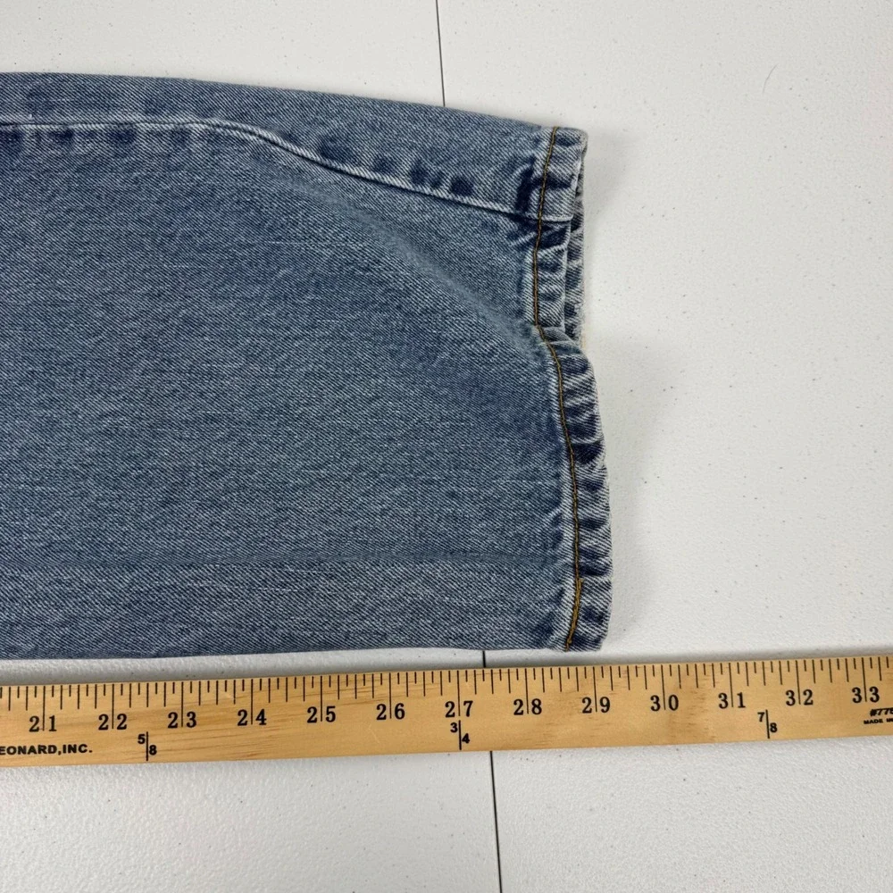 Levis 505 Regular Fit Jeans Mens 40x30 Medium‎ Wash Blue Straight Leg Denim